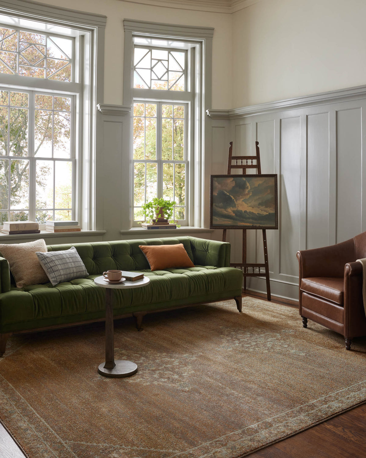 Mona Sunset/Natural Rug – room scene