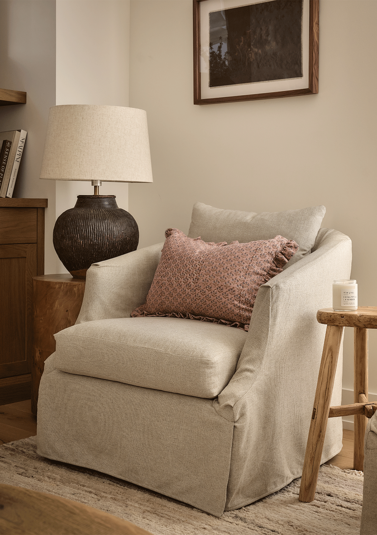 Madison Slipcovered Swivel Chair