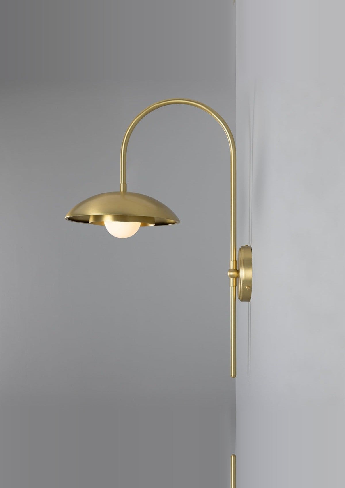 Marrakesh Art Deco Arc Wall Sconce – Satin Brass
