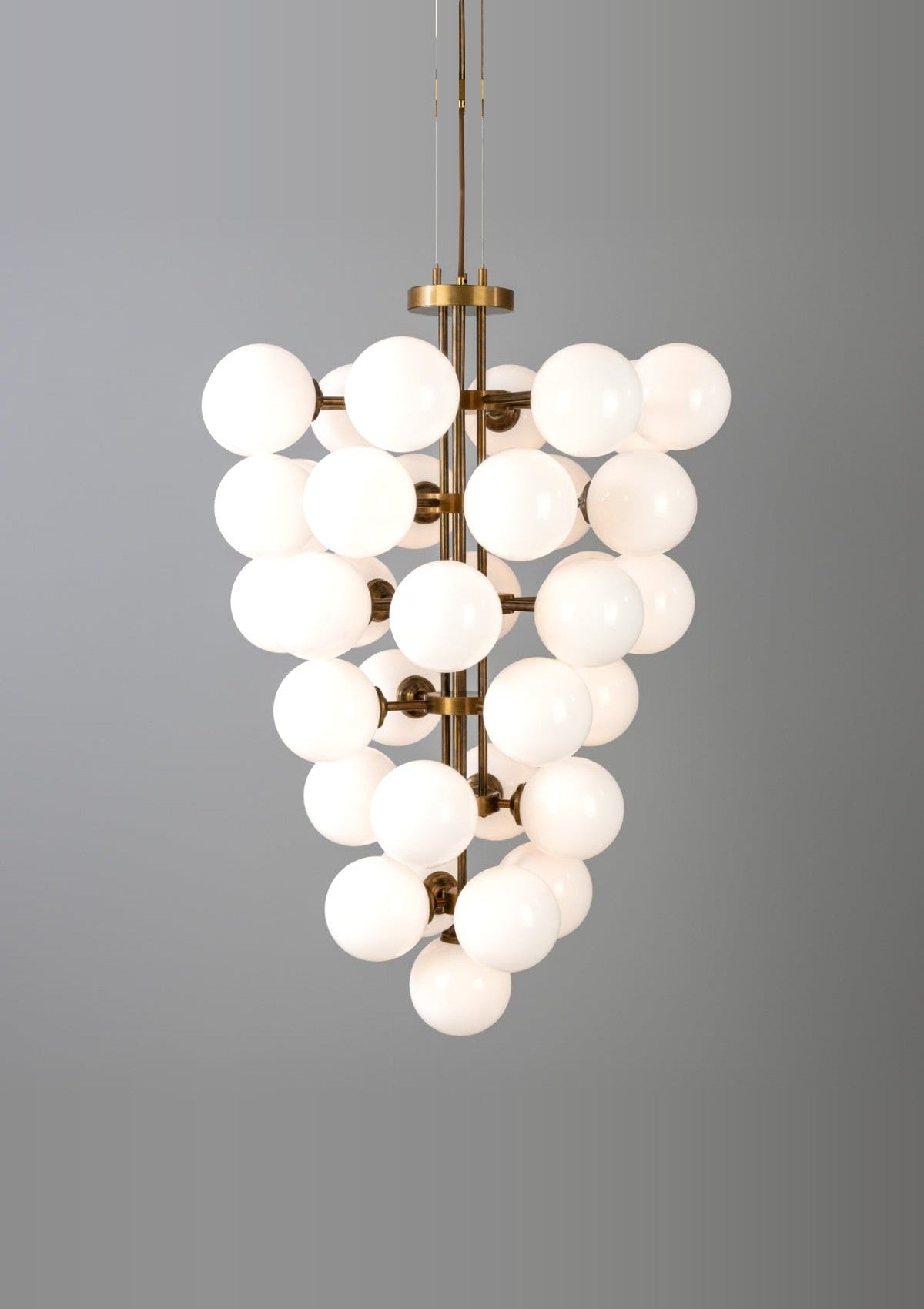 Merlot Grape Glass Cluster Chandelier