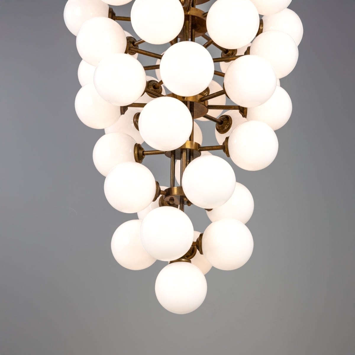 Merlot Grape Glass Cluster Chandelier