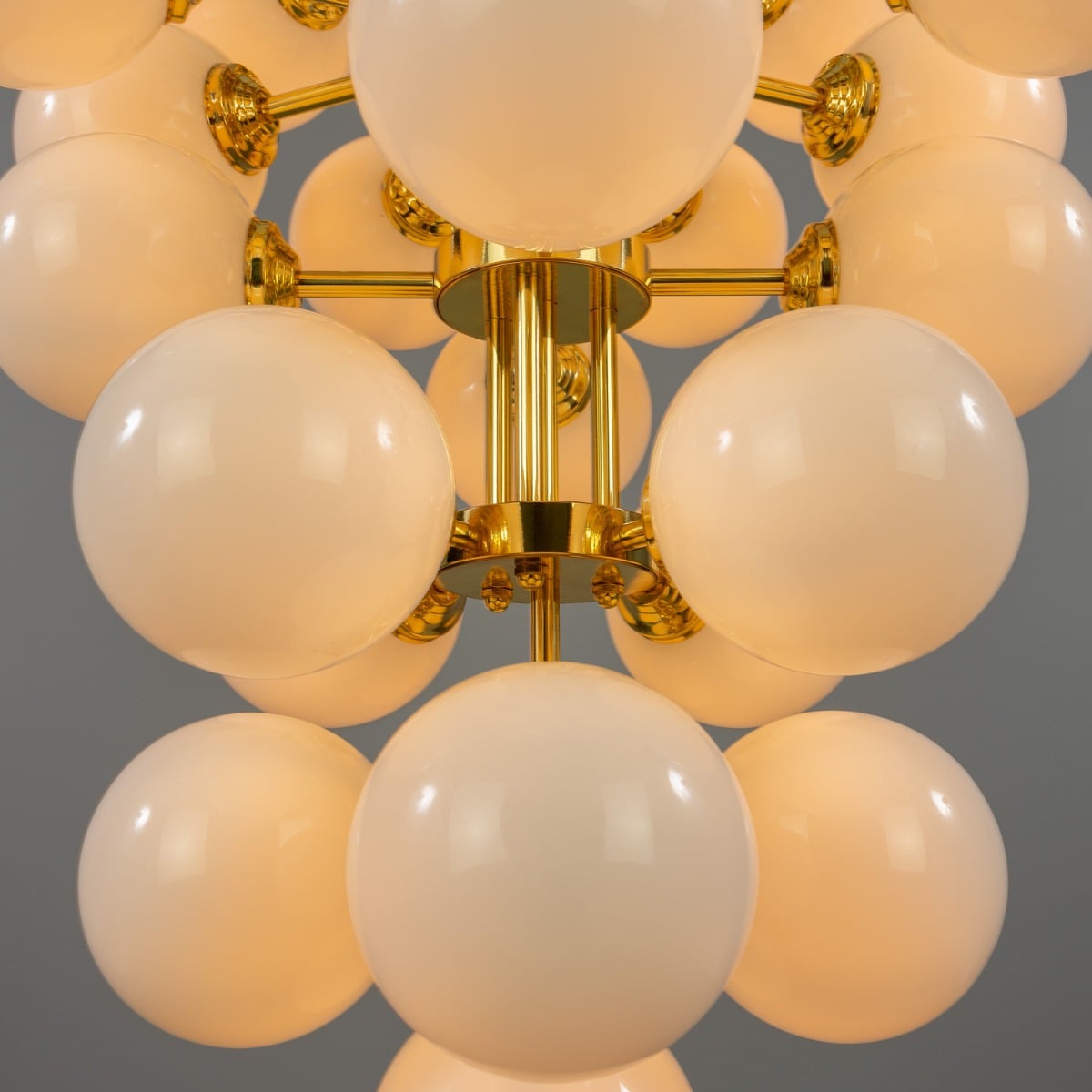 Merlot Grape Glass Cluster Chandelier