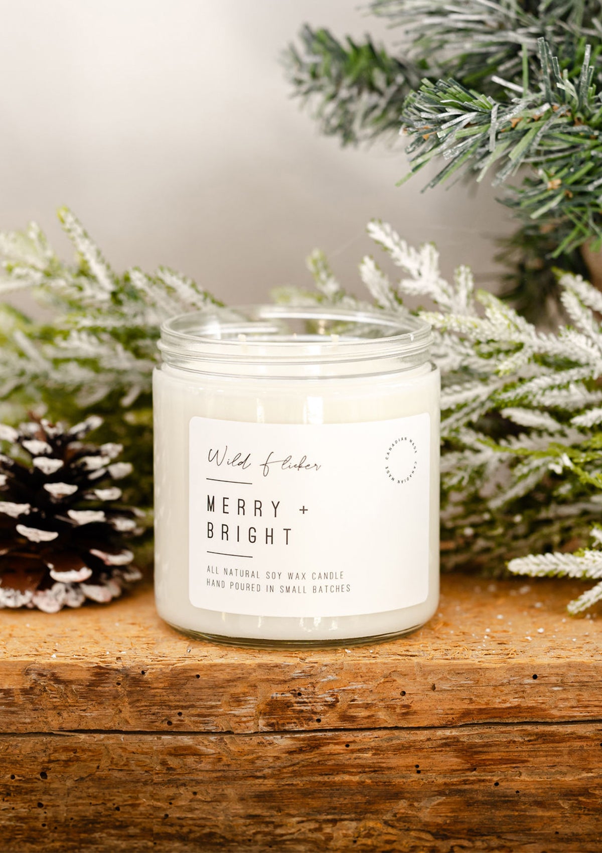 Merry + Bright Soy Wax Candle