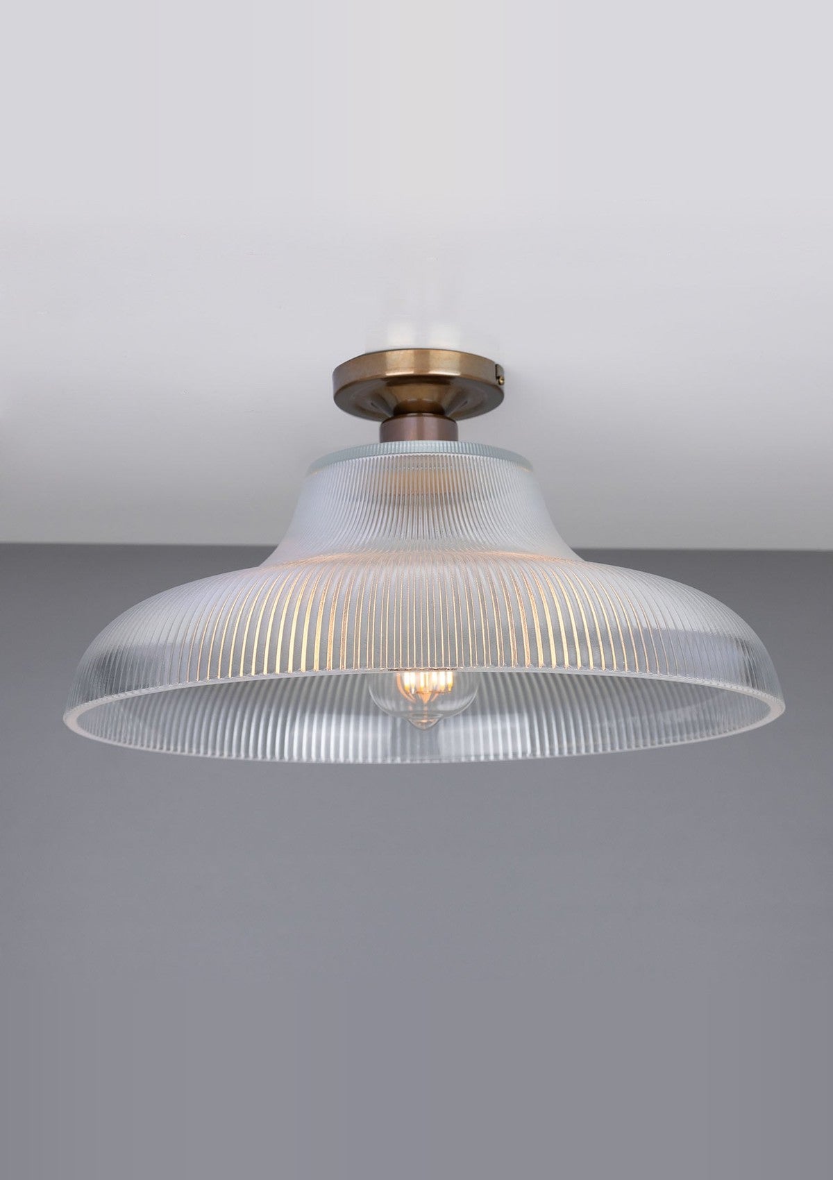 Mono Vintage Railway Ceiling Light – Antique Brass