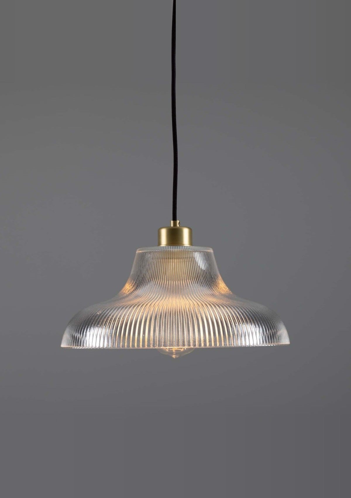 Mono Vintage Railway Pendant Light 11.75" – Satin Brass