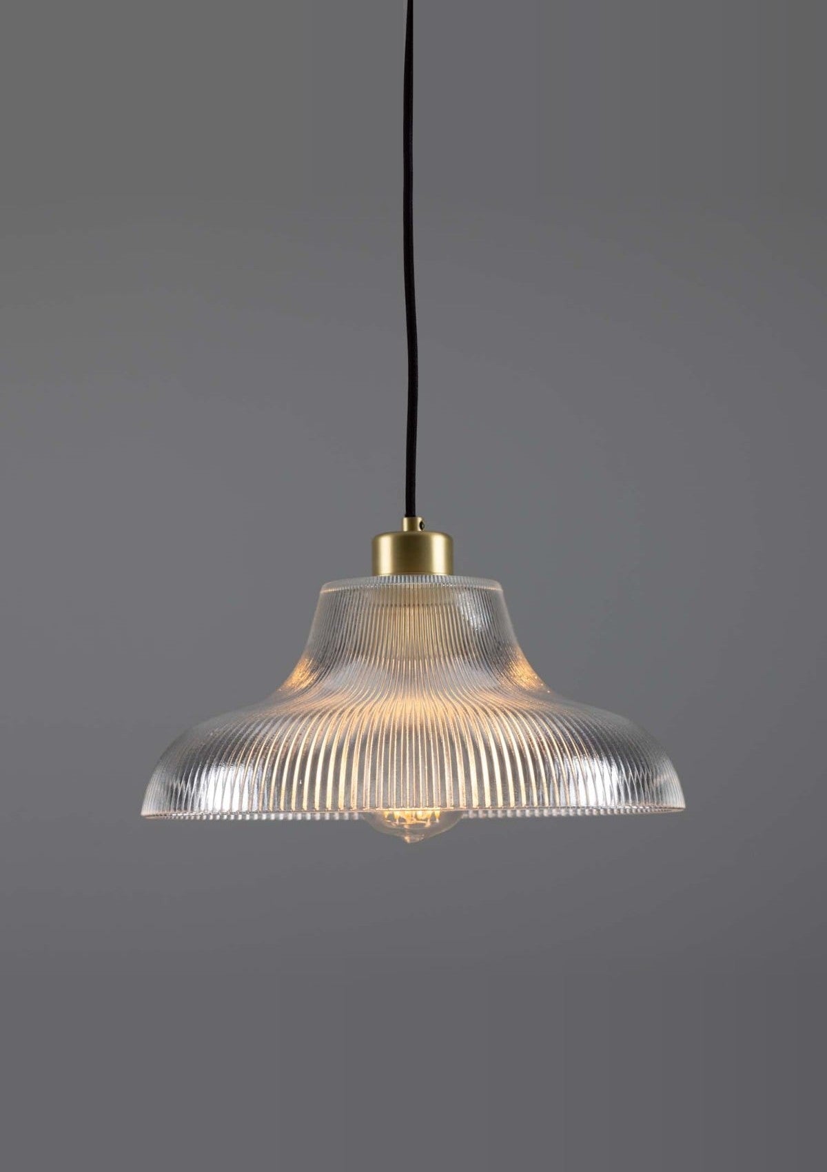 Mono Vintage Railway Pendant Light 11.75" – Satin Brass