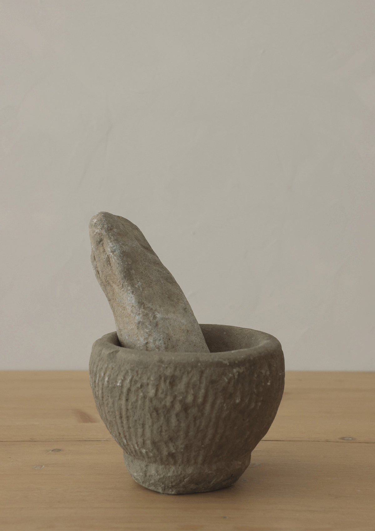 Monty Vintage Stone Mortar and Pestle