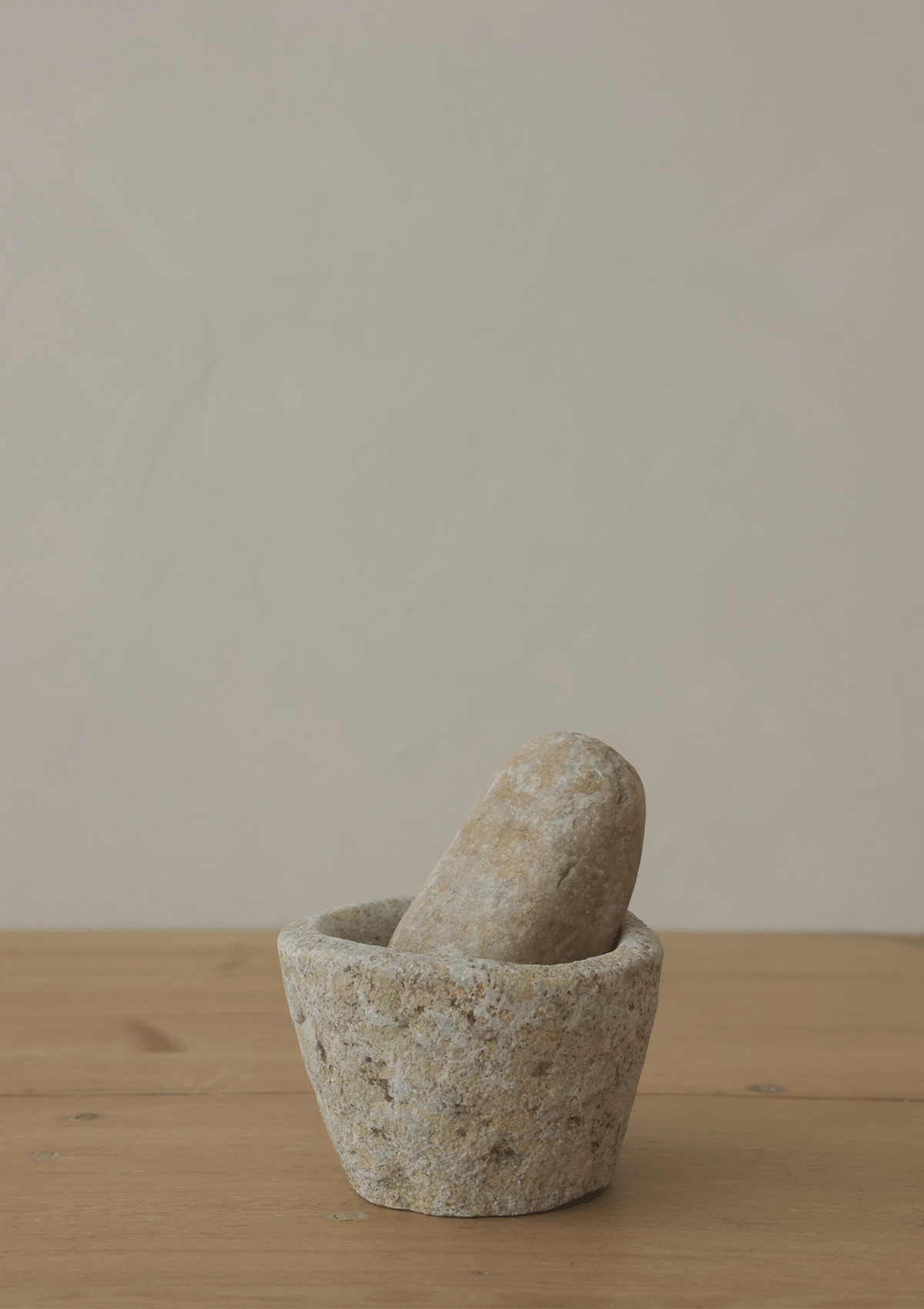 Monty Vintage Stone Mortar and Pestle