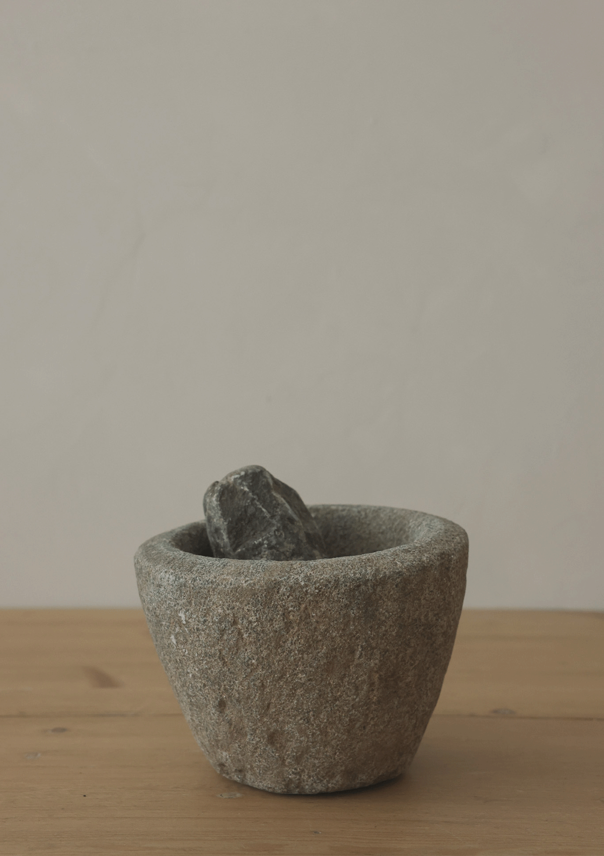 Monty Vintage Stone Mortar and Pestle