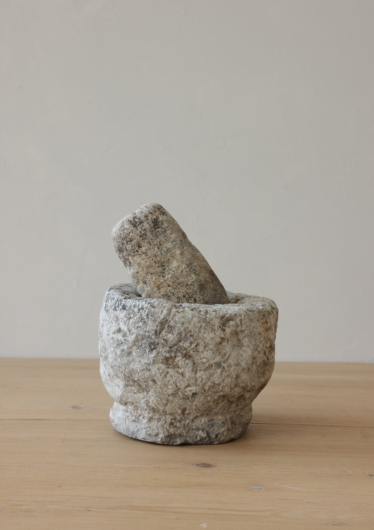 Monty Vintage Stone Mortar and Pestle
