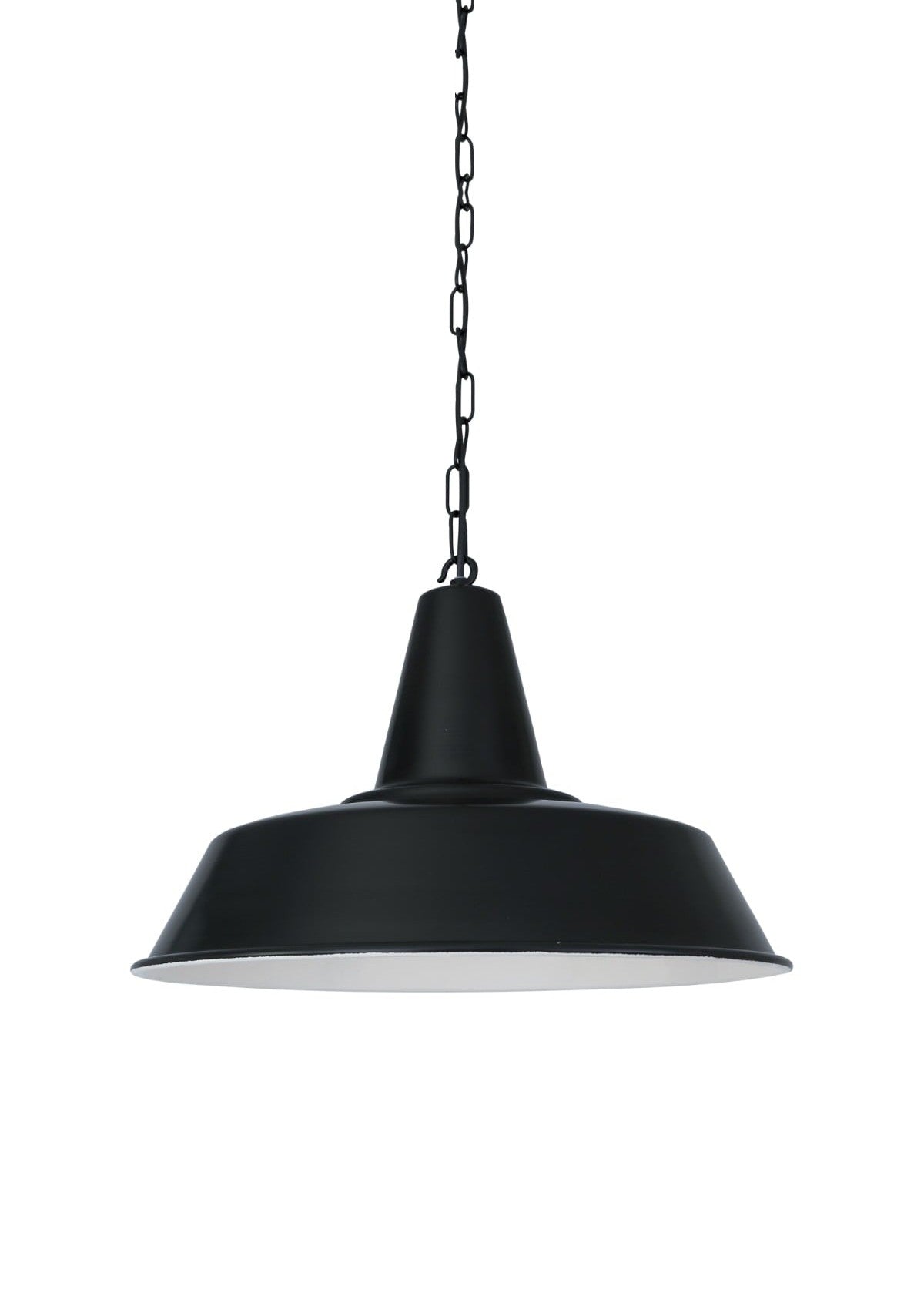 Nassau Industrial Factory Pendant Light – Powder Coated Matte Black