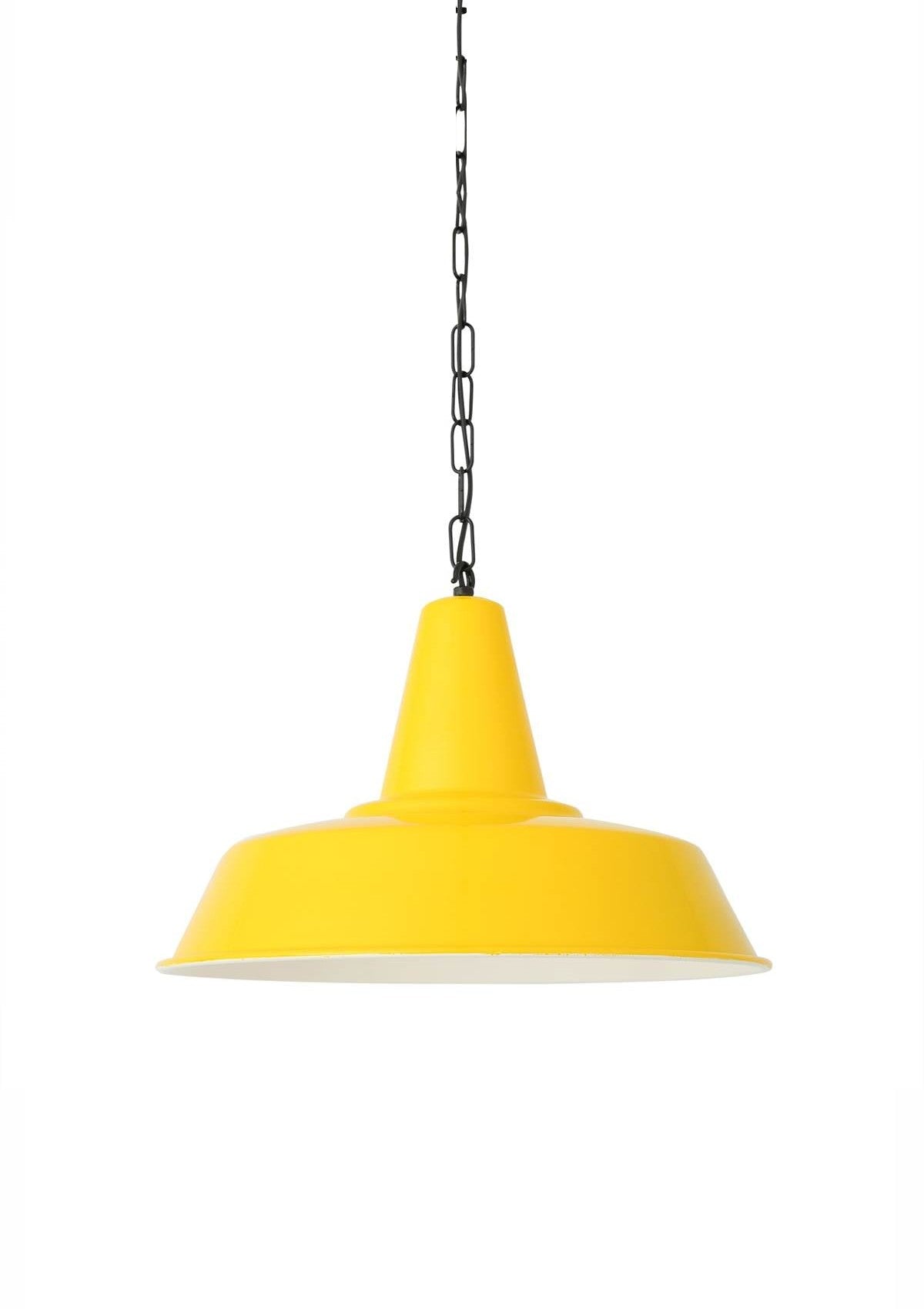 Nassau Industrial Factory Pendant Light – Powder Coated Yellow