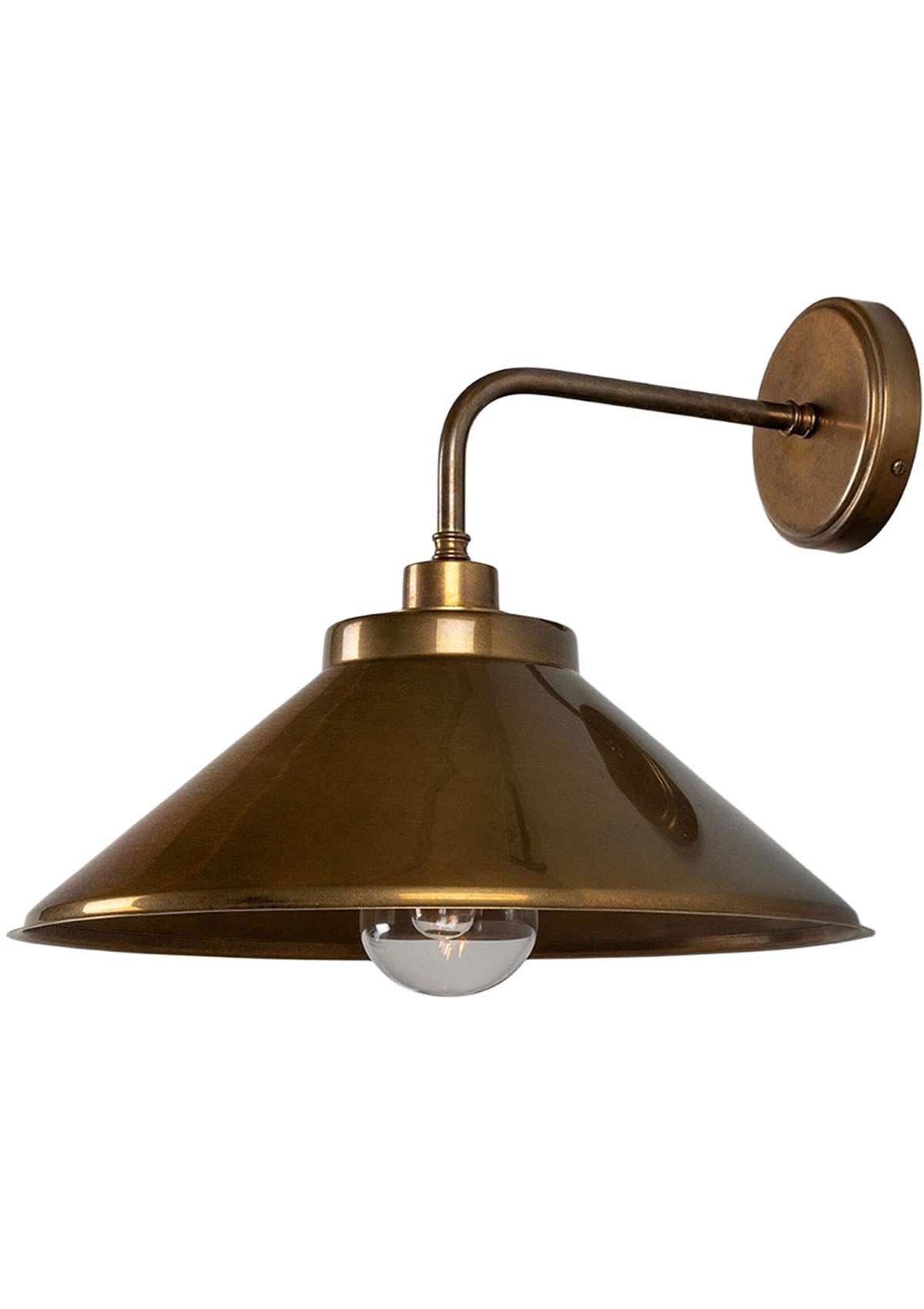 Nerissa Brass Bathroom Wall Sconce