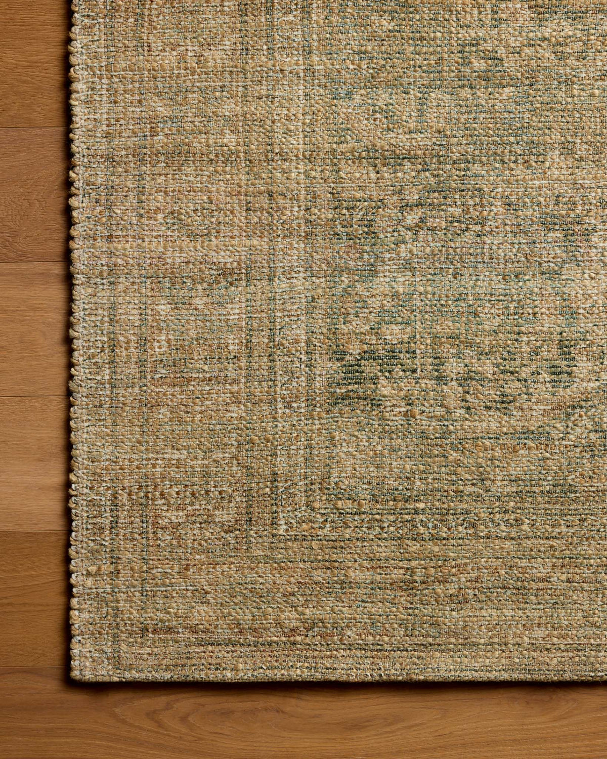 Oakley Lagoon/Rust Rug – detail