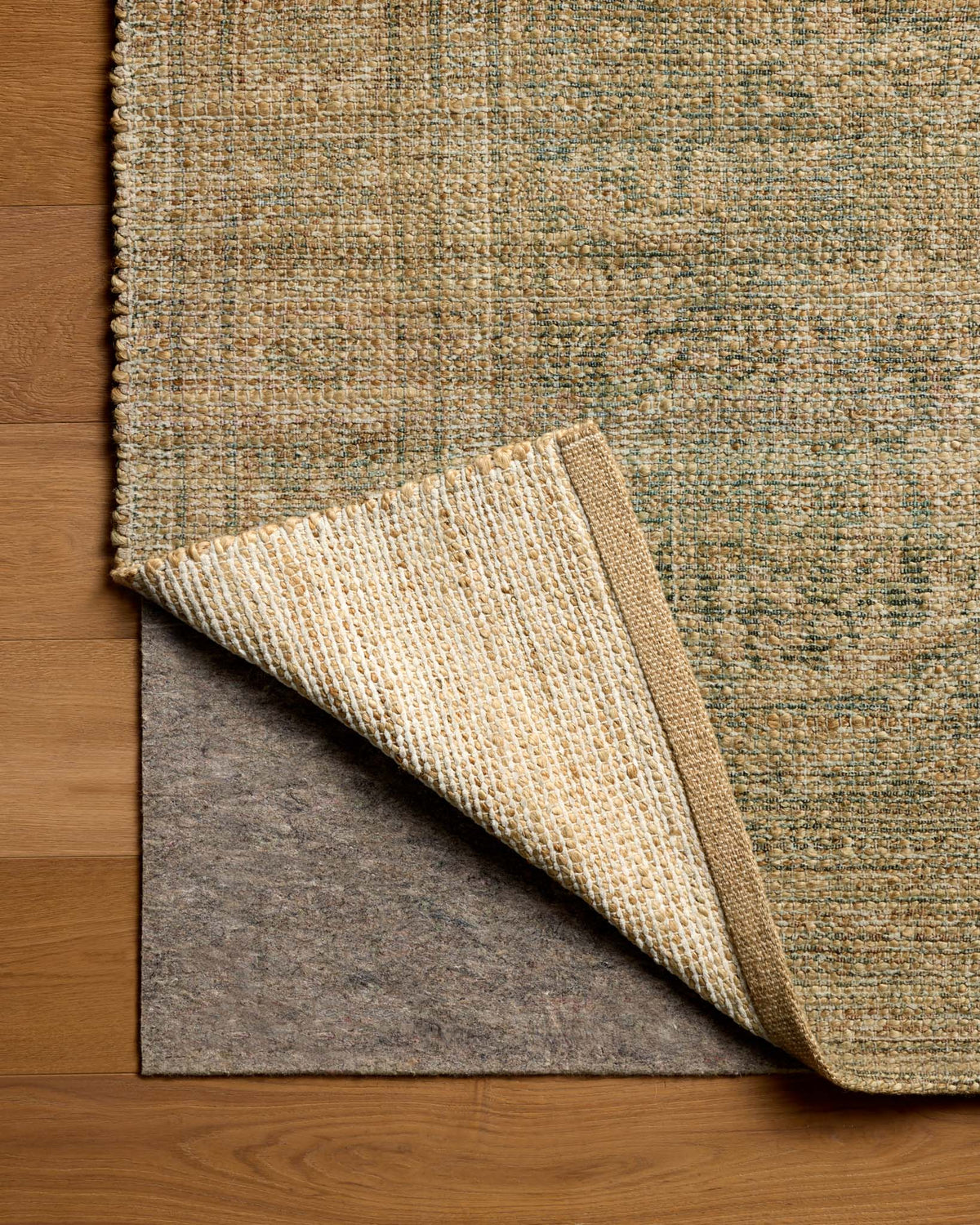 Oakley Lagoon/Rust Rug – detail