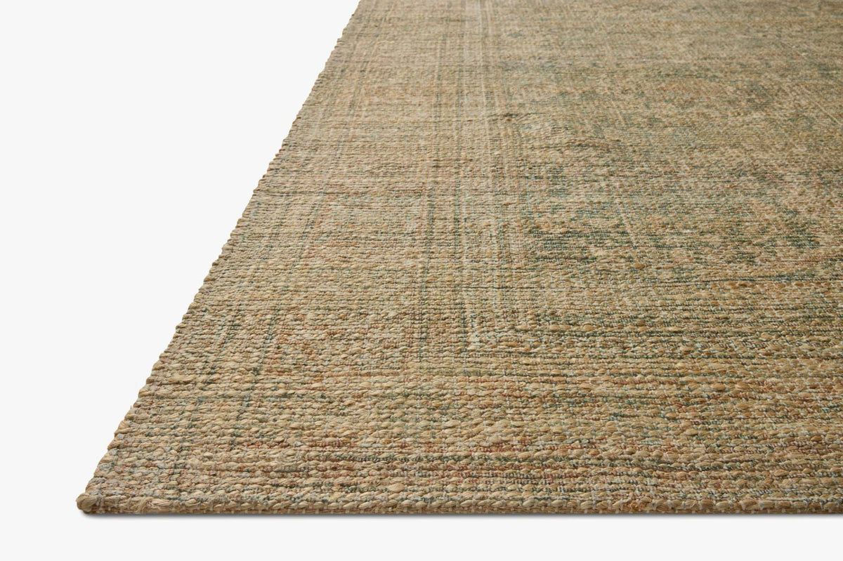 Oakley Lagoon/Rust Rug – corner detail