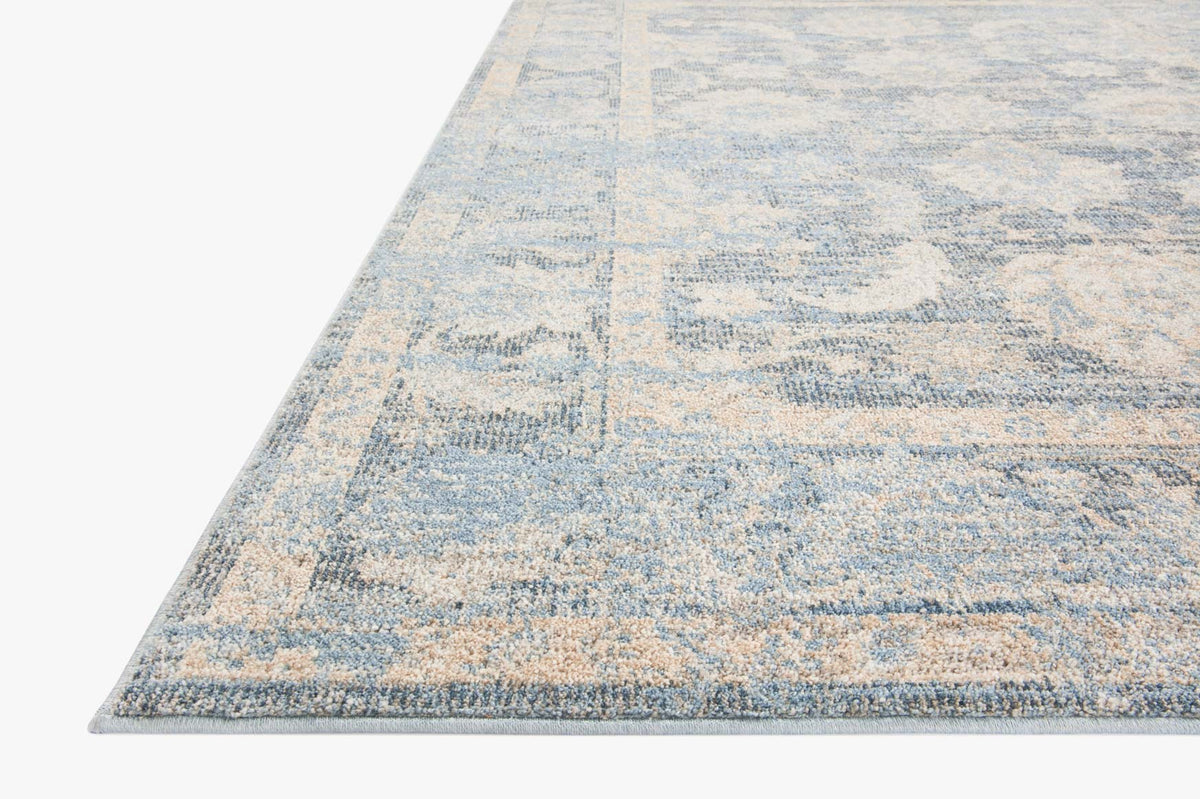 Odette Sky/Beige Rug – corner detail