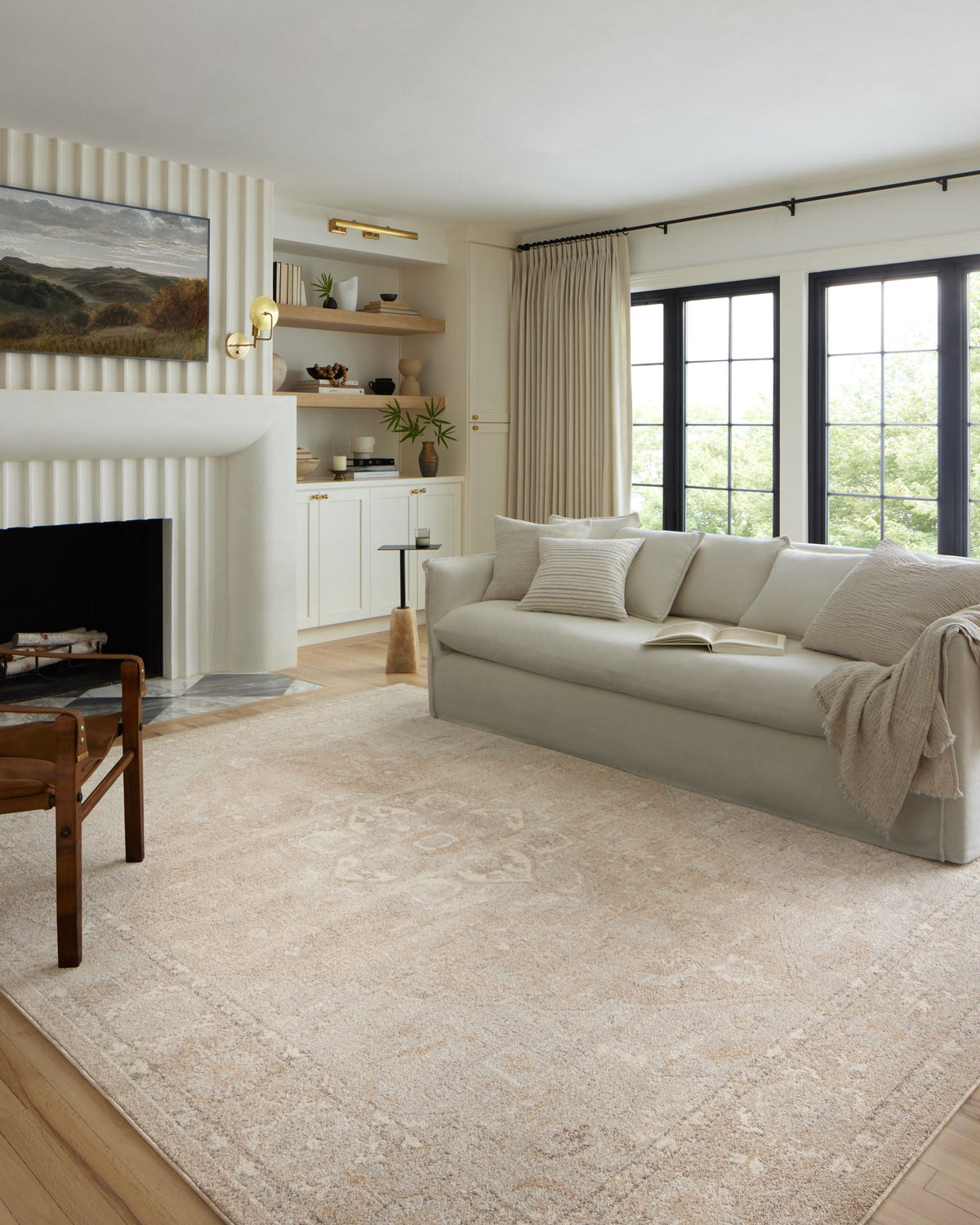 Odette Beige/Silver Rug – room scene
