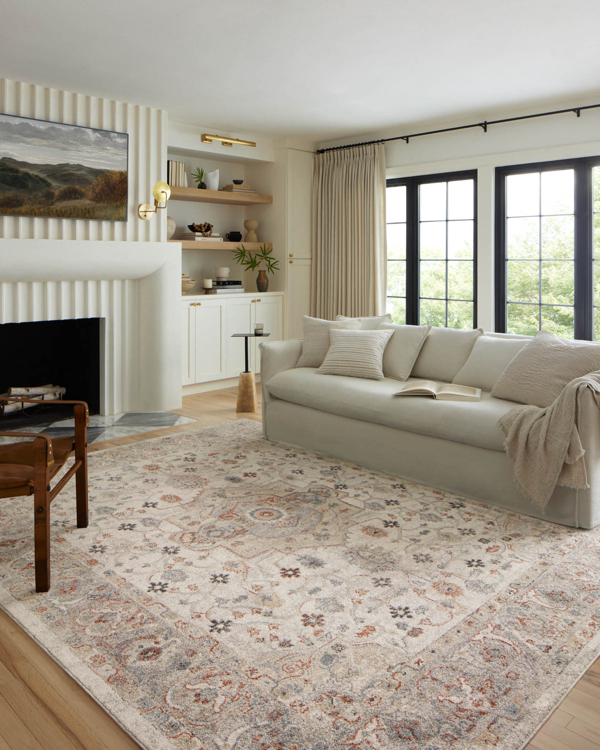 Odette Ivory/Multi Rug – room scene