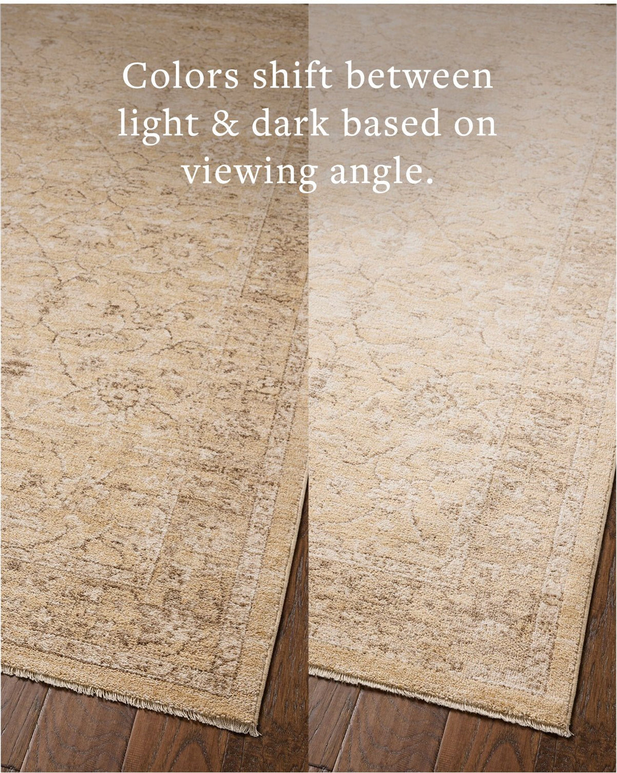 Palma Wheat/Bark Rug – detail