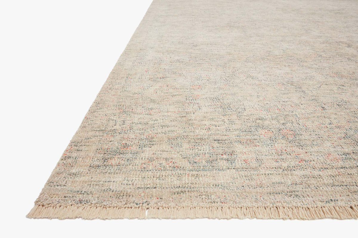 Priya Navy/Ivory Rug – corner detail