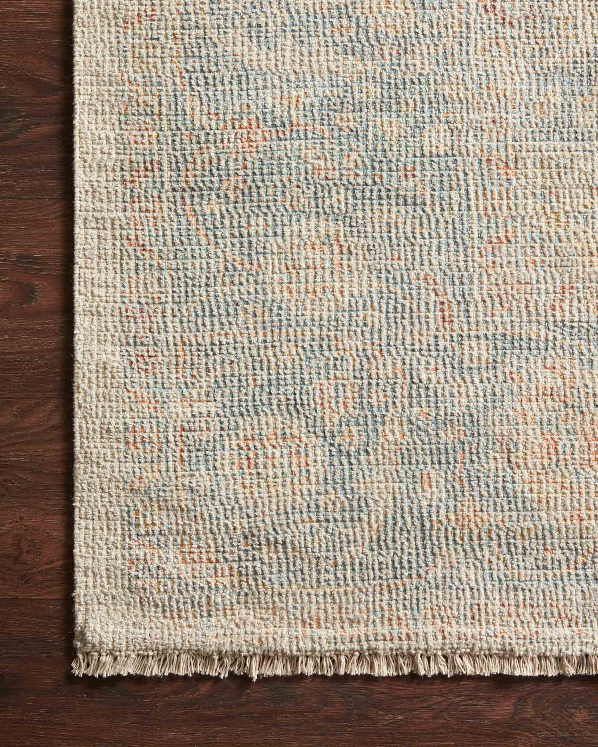 Priya Bone/Bluestone Rug – detail