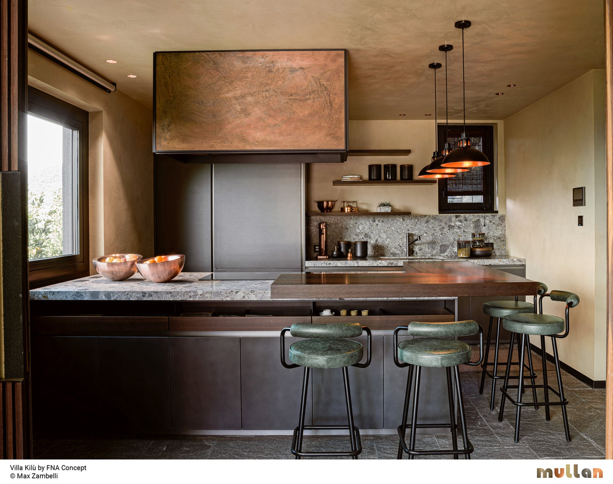 Paris Industrial Brass Pendant Light – Switzerland. Designed by FNA Concept.