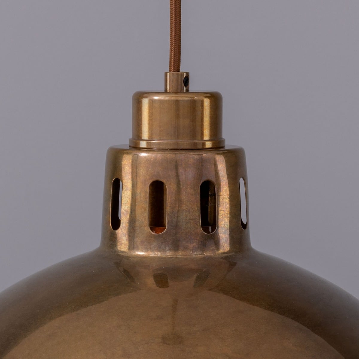 Paris Industrial Brass Pendant Light – Antique Brass