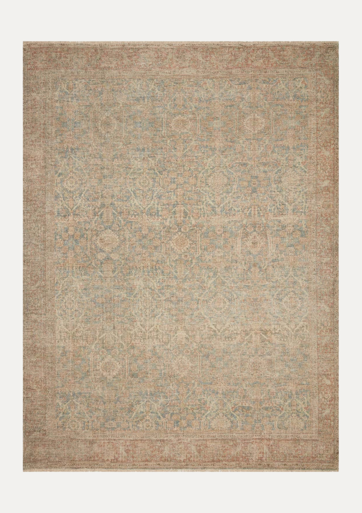 Priya Denim/Rust Rug