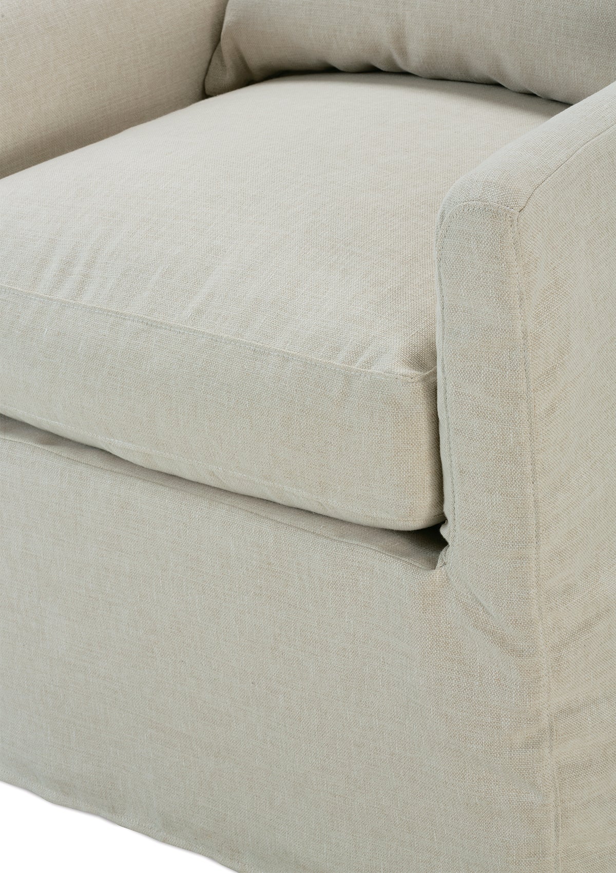 Quinn Slipcovered Swivel Glider Chair