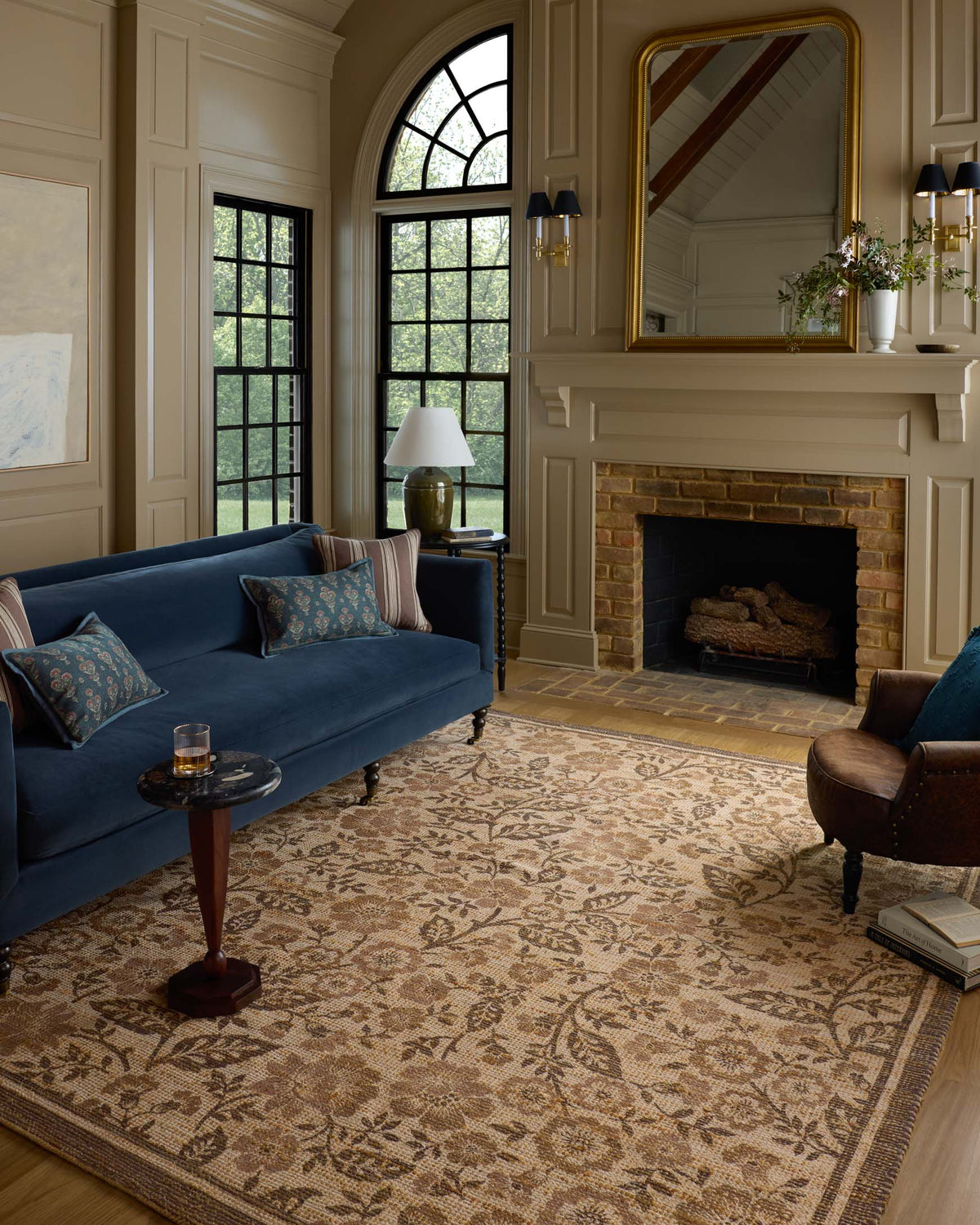 Rue Bark/Mocha Rug – detail