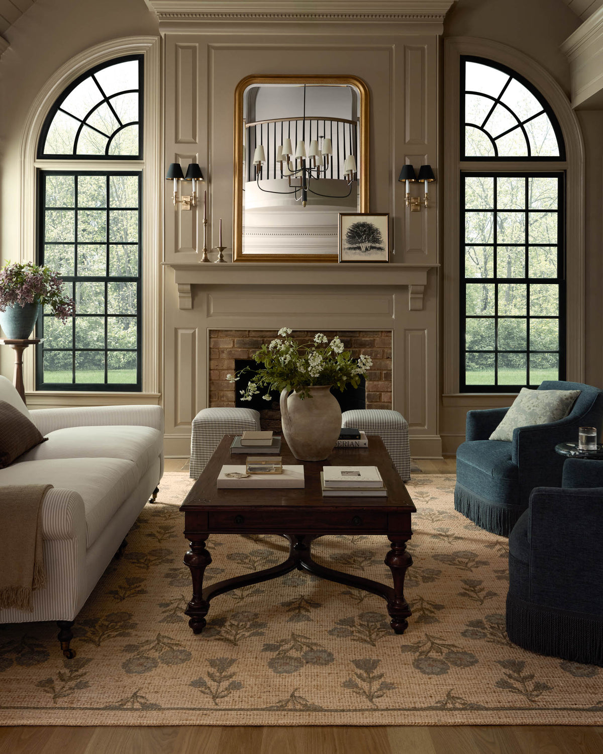 Rue Moss/Blue Rug – detail