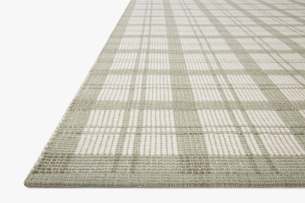 Ryder Sage/Ivory Rug – corner detail