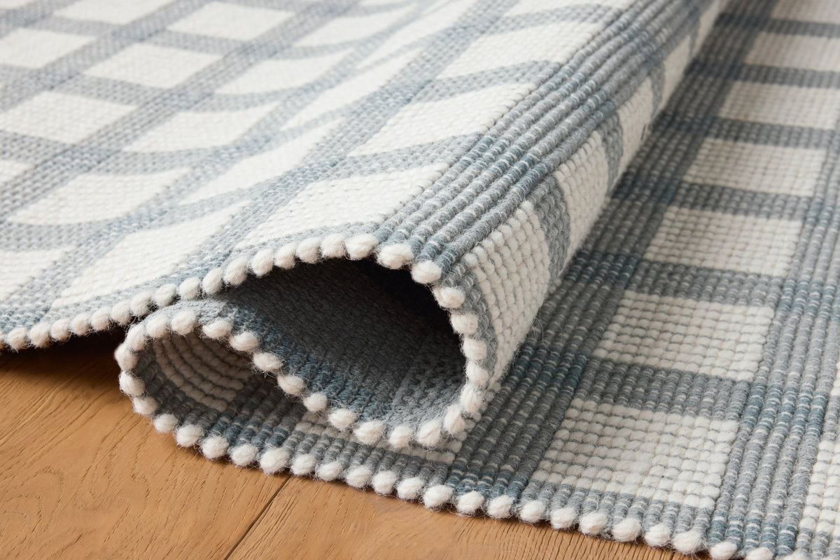 Ryder Blue/Ivory Rug – detail
