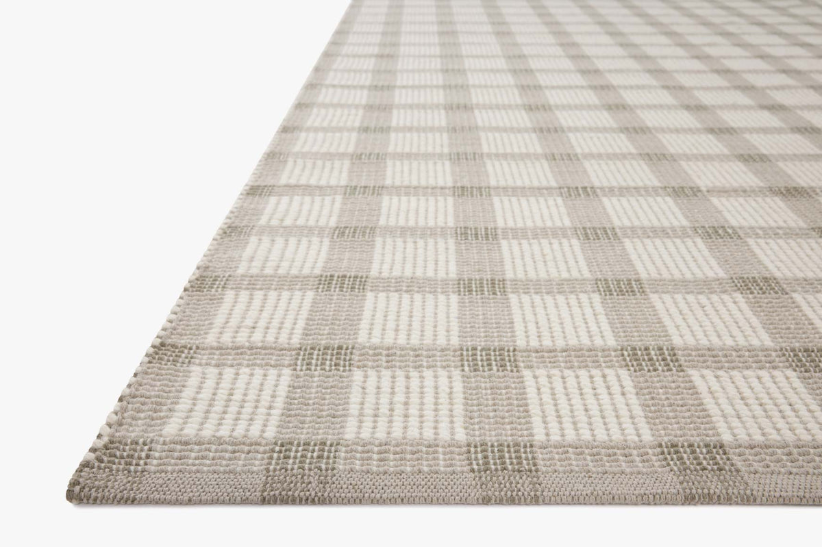 Ryder Stone/Ivory Rug – corner detail