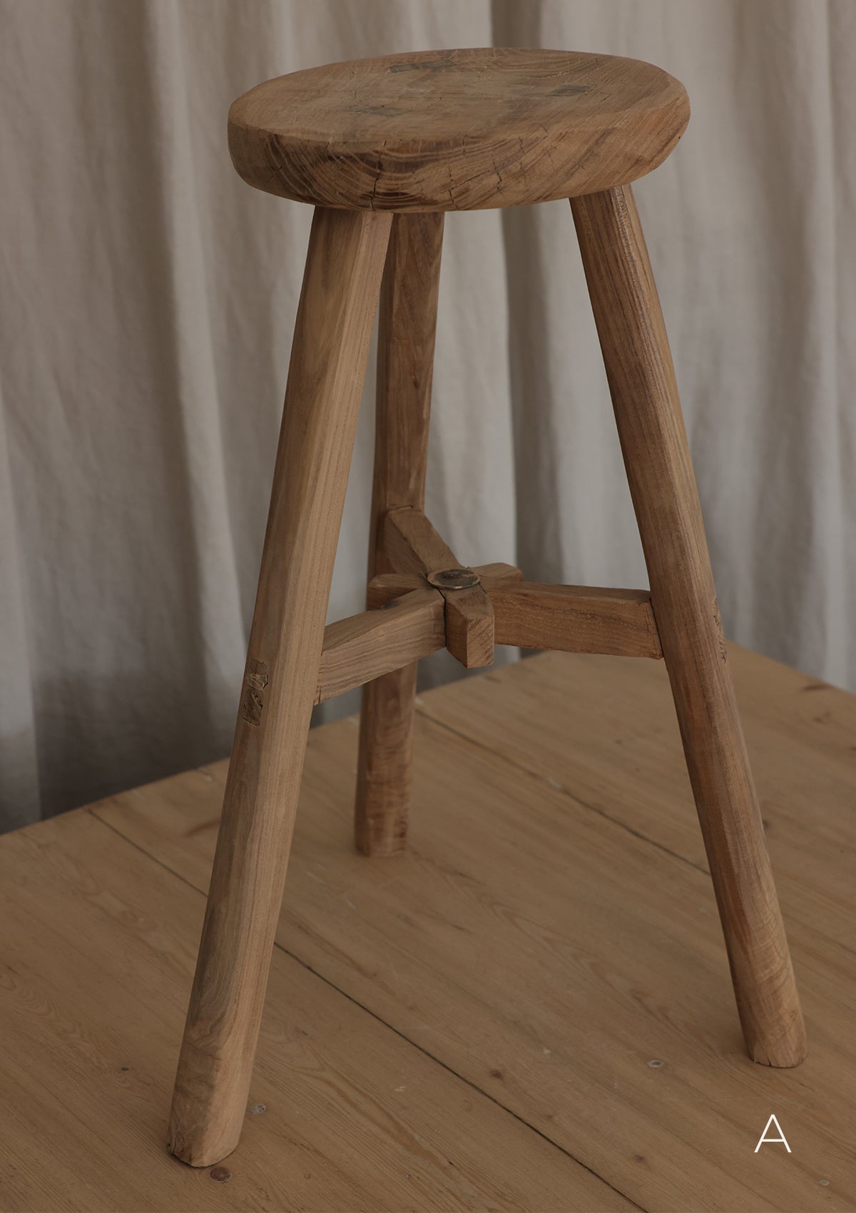 Ryden Vintage Round Stool