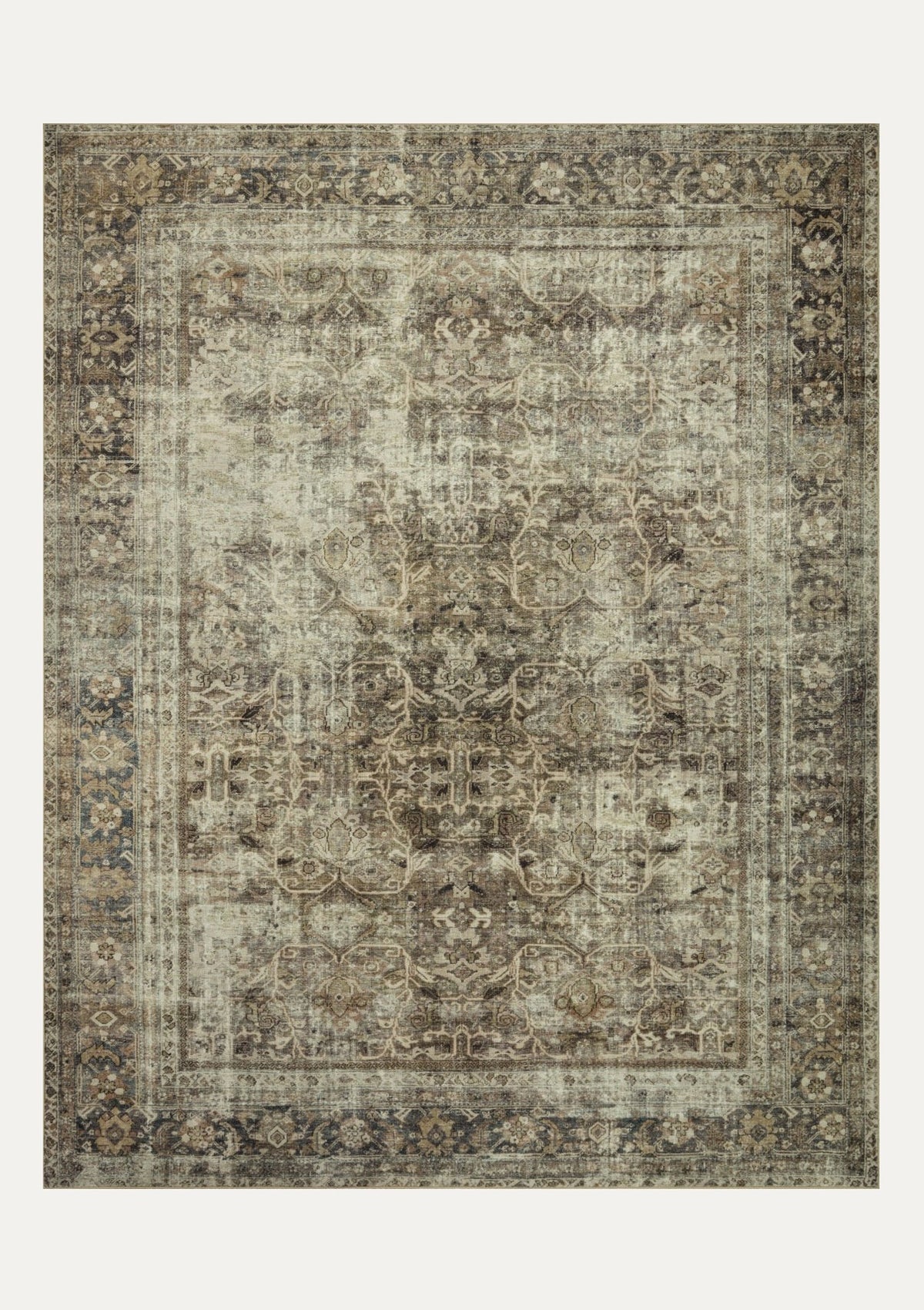 Sinclair Pebble/Taupe Rug | Magnolia Home by Joanna Gaines × Loloi