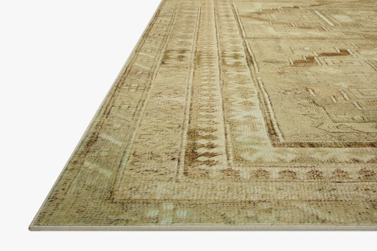 Sinclair Khaki/Tobacco Rug – corner detail