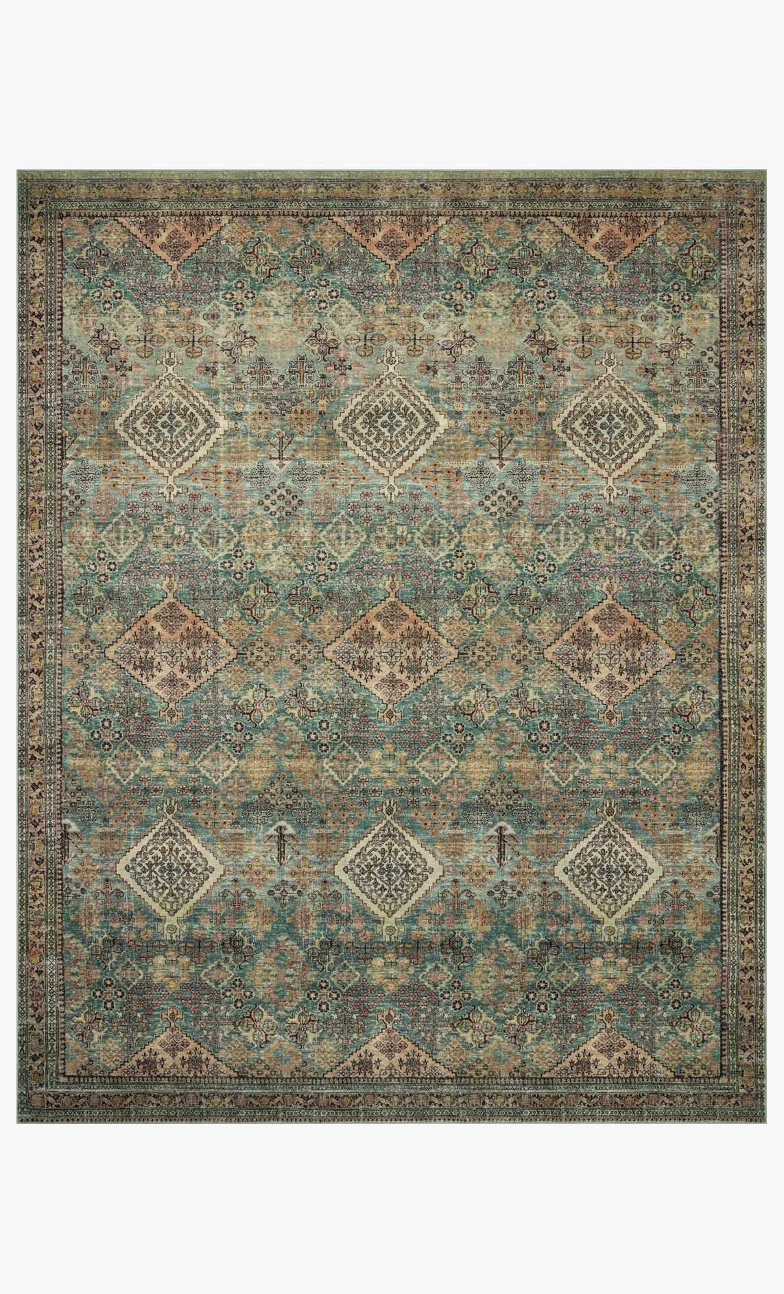 Sinclair Turquoise/Multi Rug