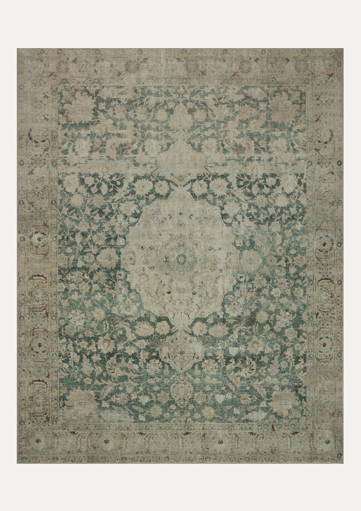 Sinclair Jade/Sand Rug | Magnolia Home by Joanna Gaines × Loloi