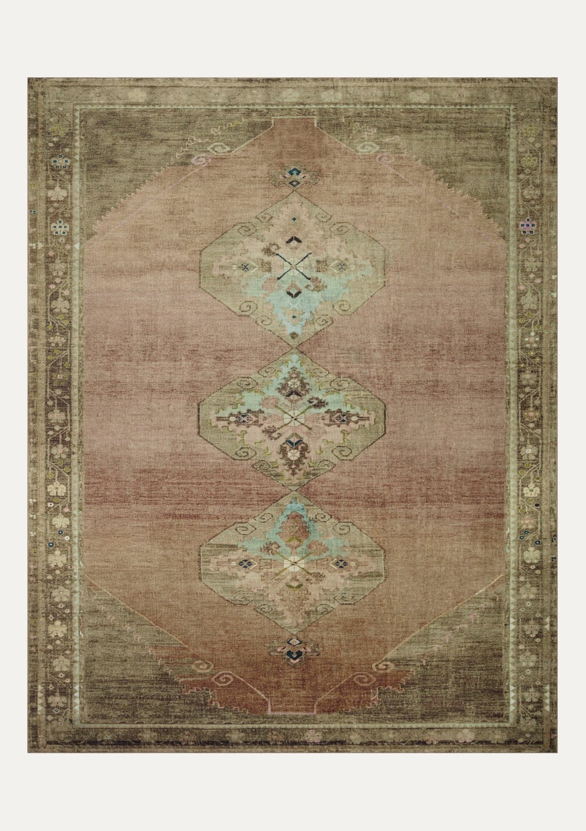 Sinclair Clay/Tobacco Rug | Magnolia Home by Joanna Gaines × Loloi