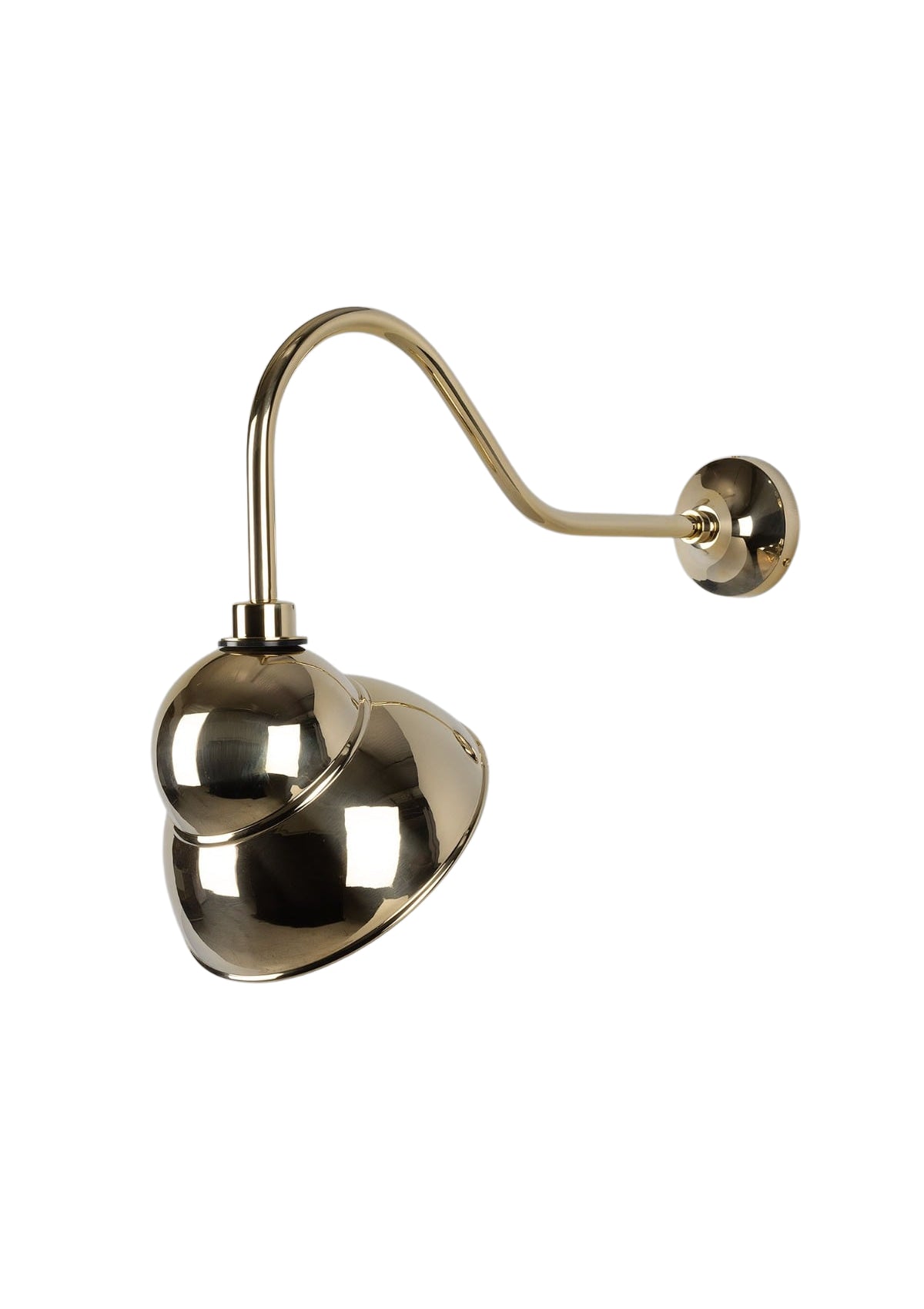 Sanford Vintage Brass Outdoor Sign Light – Natural Brass