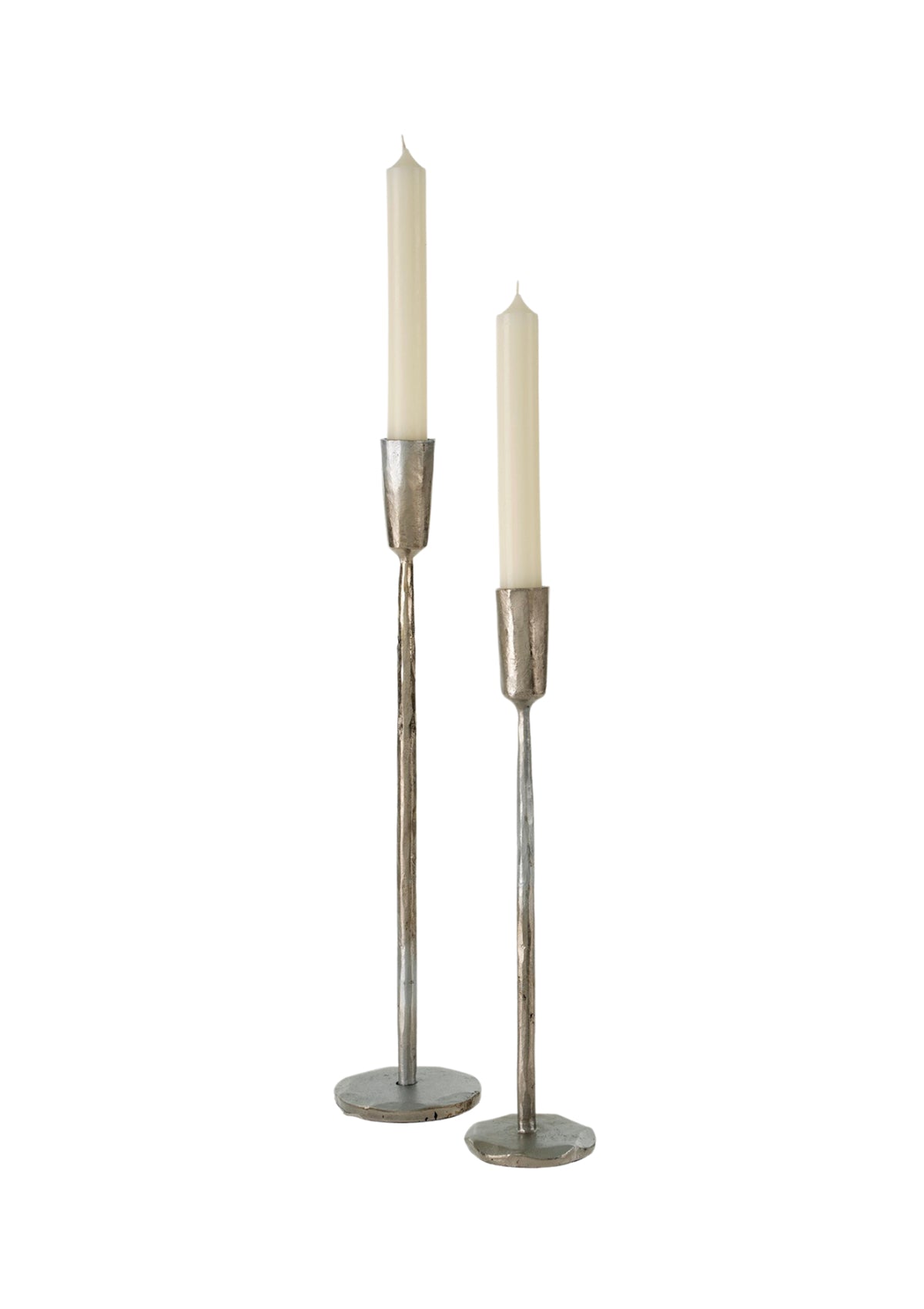 Hand-forged Iron Candle Stand with Snuffer {Large-A} (made to