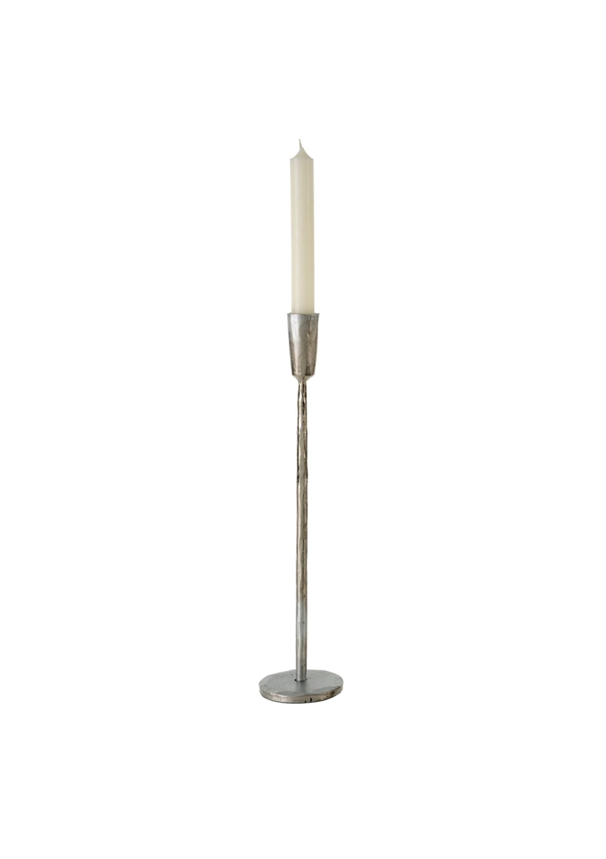 Silver Forged Candlesticks