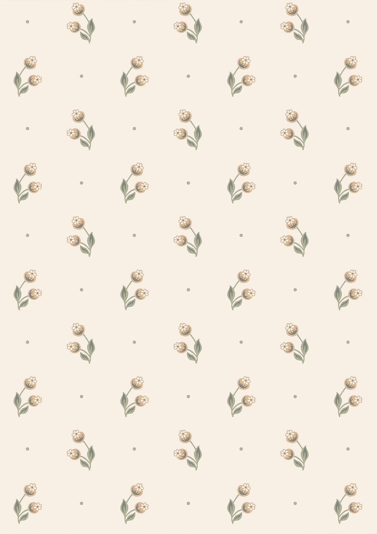 Siv Wallpaper in Oat