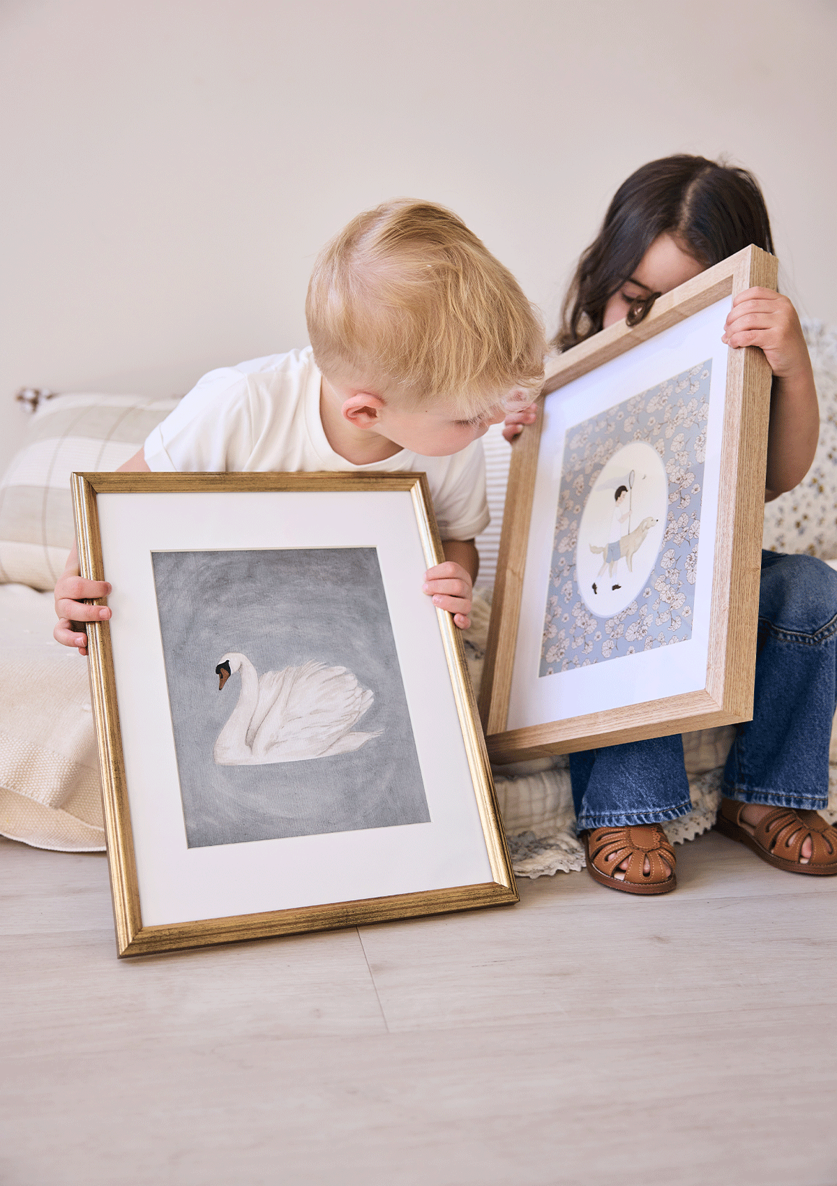 Ivory Swan Print