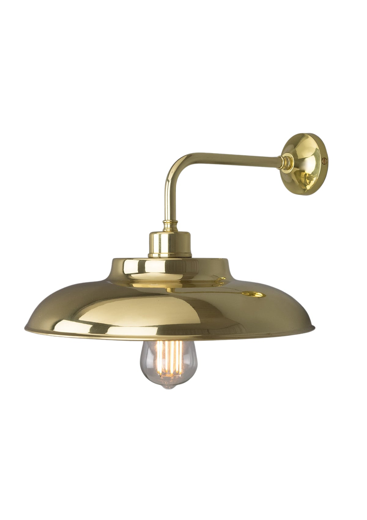 Telal Industrial Brass Factory Wall Sconce – Polished Brass