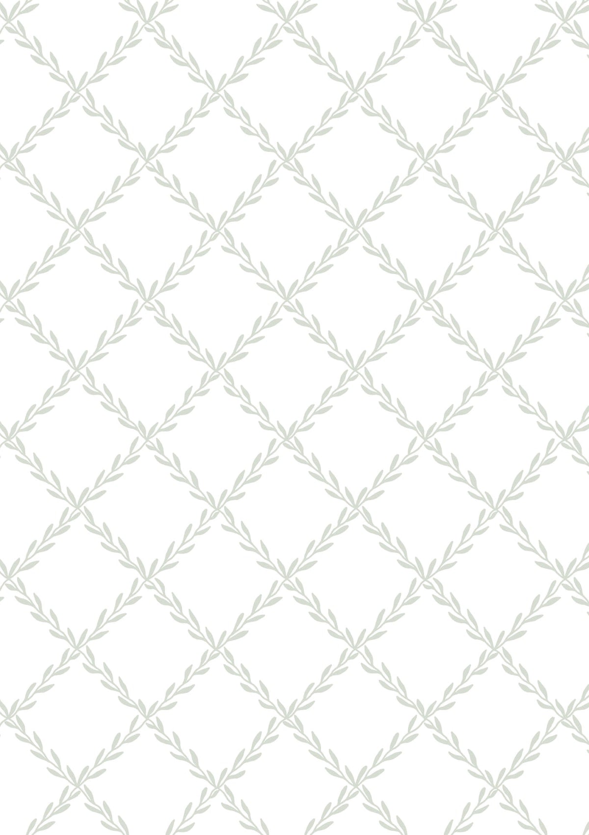Trellis Wallpaper in Garden Green
