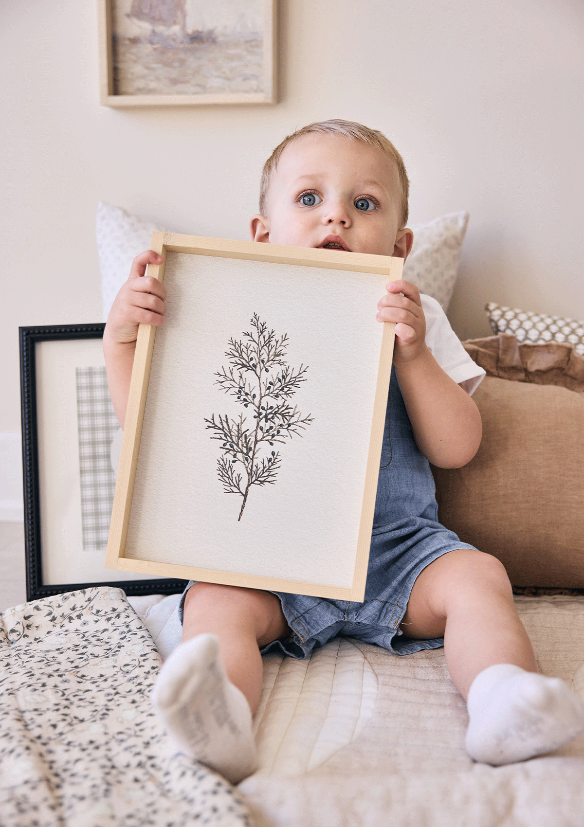 Vintage Coniferous Framed Print