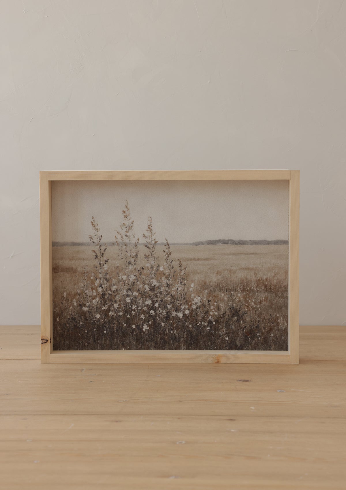 Vintage Wildflower Field Framed Print